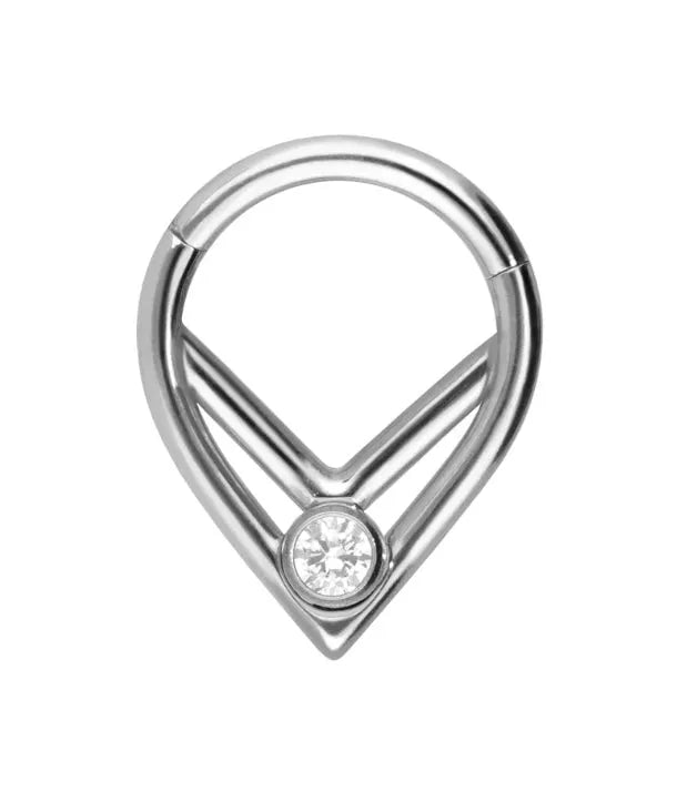 Titanium Clicker Piercing Hoop - Unique Tapered Design