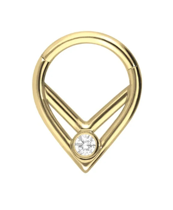 Titanium Clicker Piercing Hoop - Unique Tapered Design