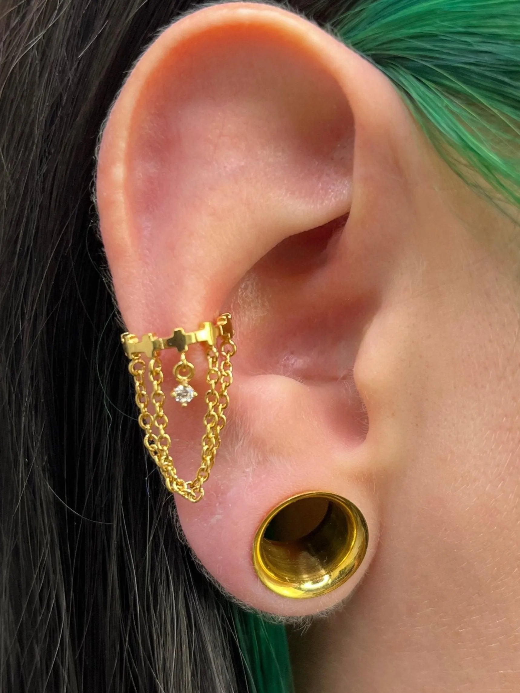Surgical Steel Clicker Piercing Hoop - Extravagant Crown